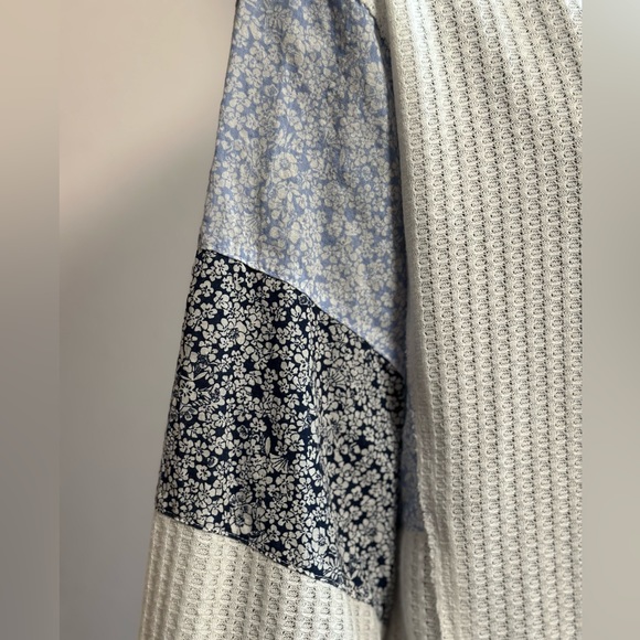 #0274 IIvy May Women’s Color Block Open Knit Sweater Small - Picture 2 of 4